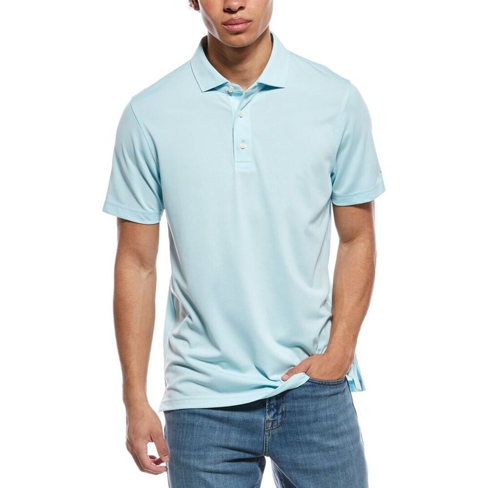 Brooks Brothers Mens Solid Pique Polo Shirt, Blue - Picture 1 of 3
